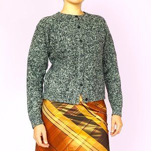 Evan Picone salt and pepper cardigan sweater